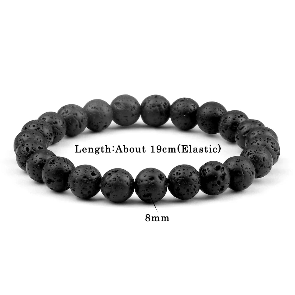 Pulsera Elementos · Cuentas de 8 mm
