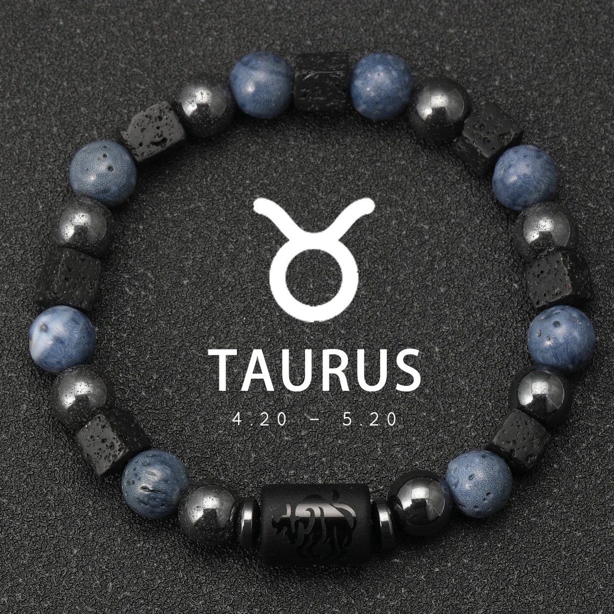 Pulsera Cosmos Azul · Signos del Zodiaco