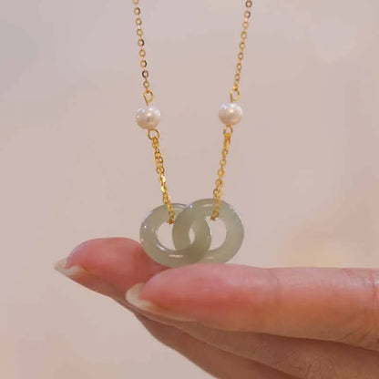 Colares de prata esterlina 925 para mulheres, com pingente de jade, cor dourada, corrente ajustável, joias de luxo, presente romântico.