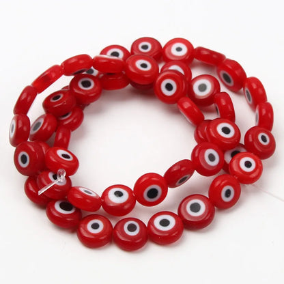 8mm 48 pçs contas de vidro natural liuli pulseira olho contas frisado pulseira feminino masculino jóias amuleto mal nazar olho charme