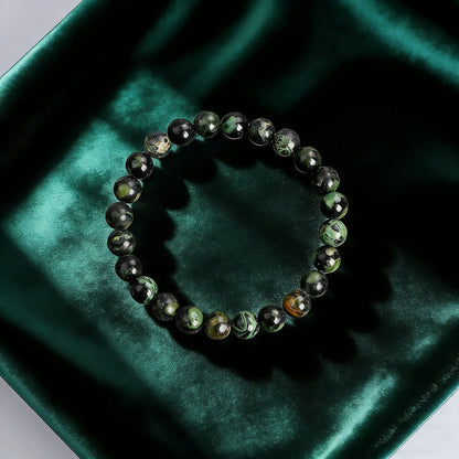 Pulsera Bosque · Cuentas Veteadas