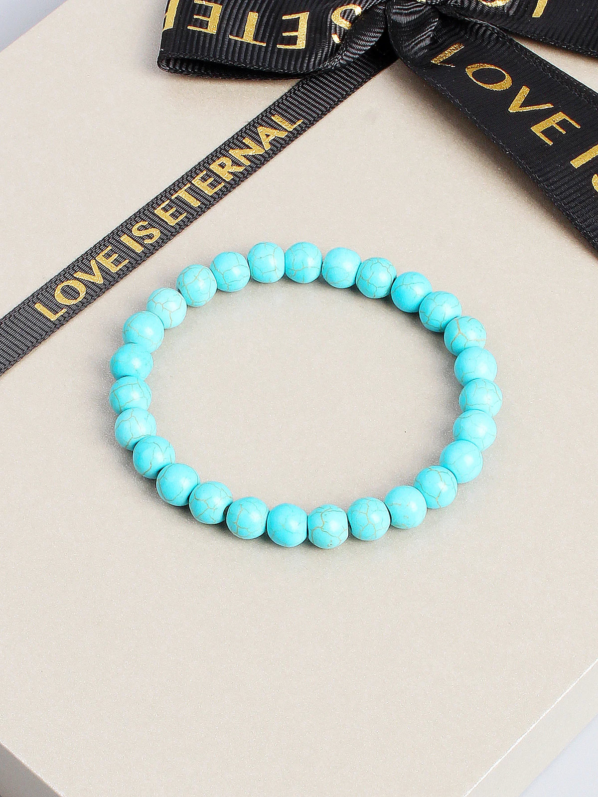Pulsera Horizonte Turquesa · Cuentas