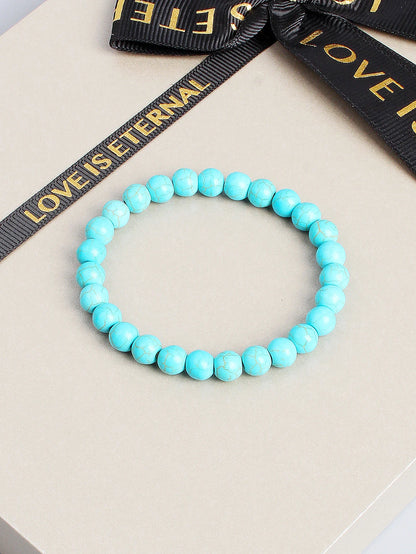 Pulsera Horizonte Turquesa · Cuentas