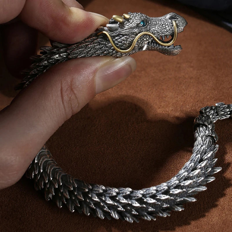 Pulsera Drako · Escamas Metálicas