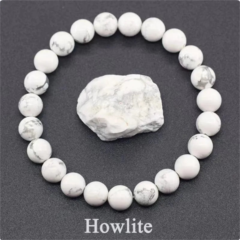 Pulsera de ágata, cuarzo o amatista
