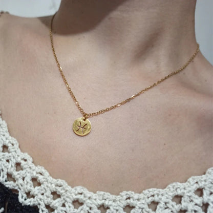 Aço inoxidável estrela signo do zodíaco colares 12 constelação gargantilha pingentes áries libra leo collier presente de aniversário