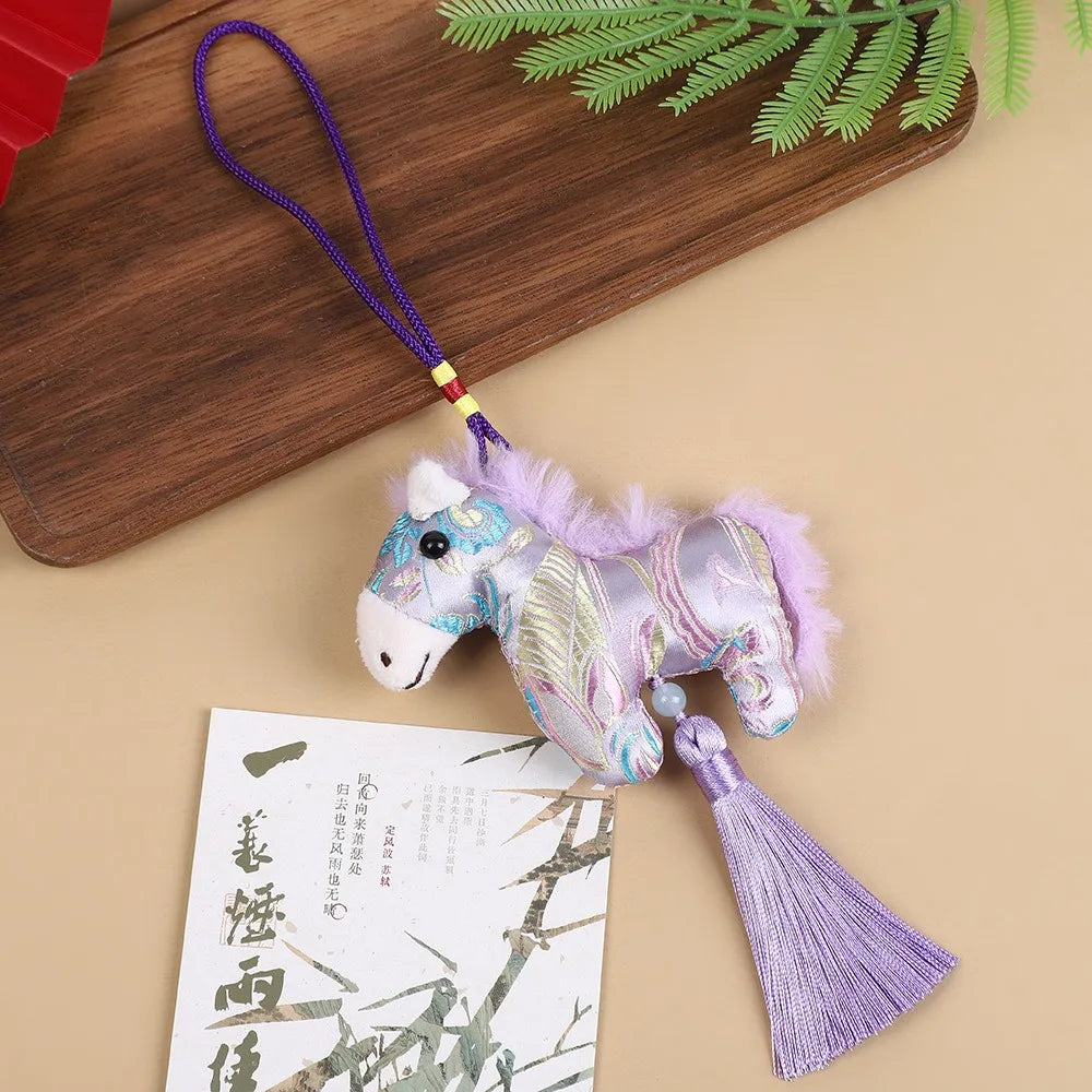 Pingente de cabaça brocado feito à mão bênção estilo chinês tecido borla saco pingente tradicional boa sorte pendurado ornamentos presentes