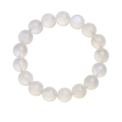 Natural moonstone pulseira feminino azul luar vitreo material indiano gelo transbido azul luar arco-íris sorte handstring