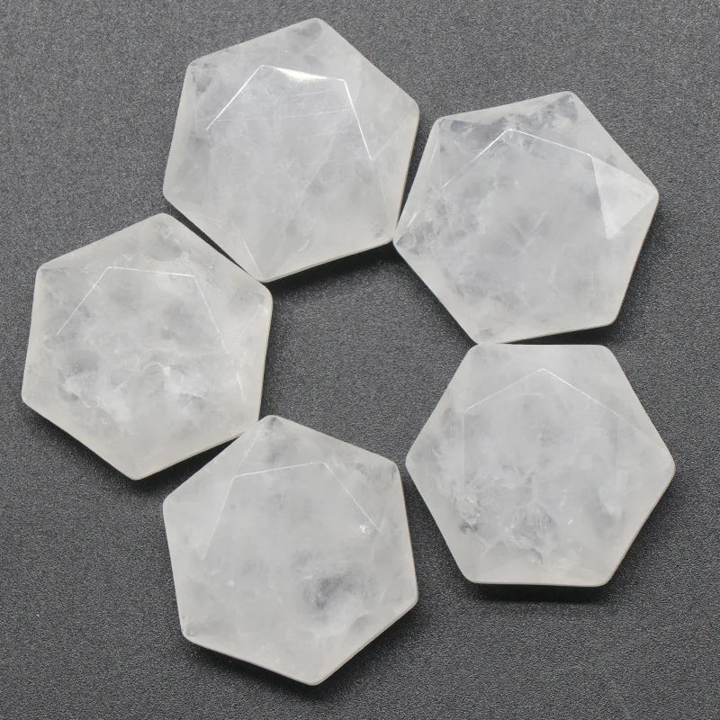 Conjunto de 10 estrellas de piedra tallada