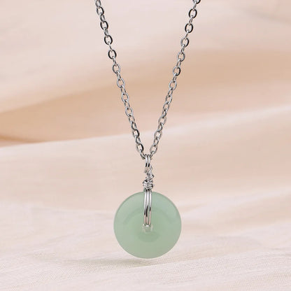 Colares de prata esterlina 925 para mulheres, com pingente de jade, cor dourada, corrente ajustável, joias de luxo, presente romântico.