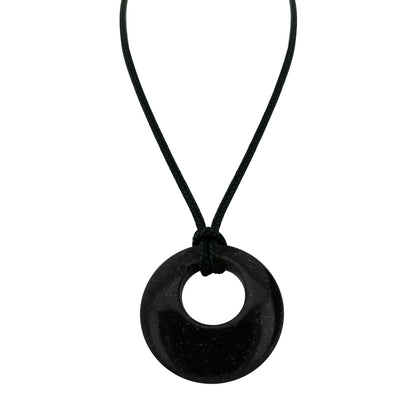 28mm círculo donut cura cristais colar natural semi-precioso chakra pedra preciosa amuleto moeda da sorte donuts charme proteção