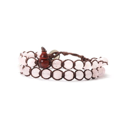 Pulsera Trama Mineral · Cuentas de 6 mm