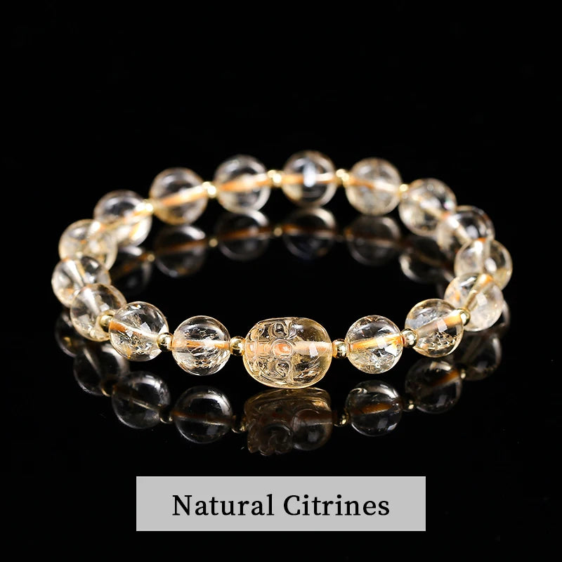Pulsera Pixiu de amatista y piedra lunar
