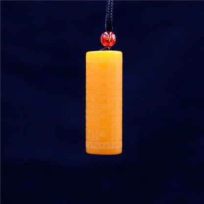 Jade coração sutra pingente esculpido moda amuleto budismo presentes femininos jadeite jóias natural pedra preciosa charme colar chinês