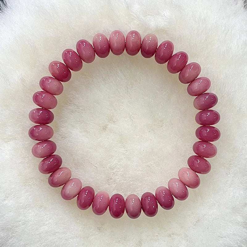 Pulsera de dos vueltas con cuentas de ábaco