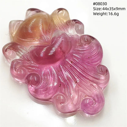Colgante de fluorita en forma de zorro