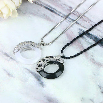 Collar Lazo Celeste · Colgante Circular