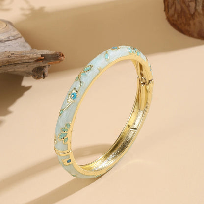 Brazalete Jardín · Estilo Cloisonné