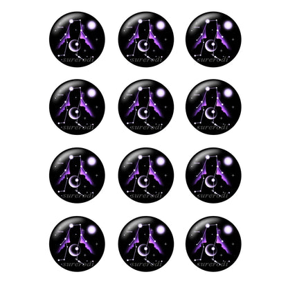 Cabujones de vidrio del zodiaco