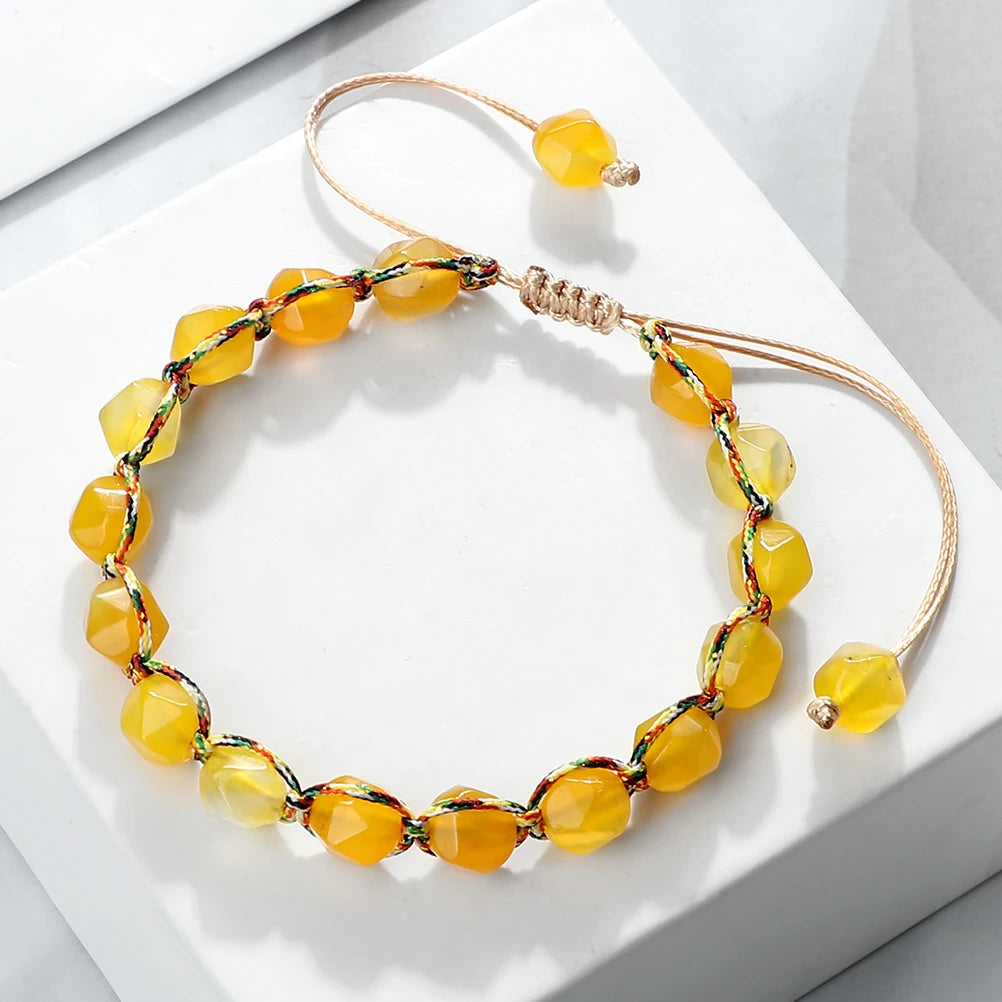 Pulsera Trama · Cuentas Bohemias