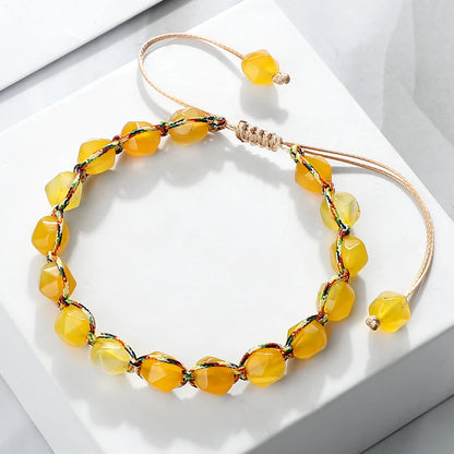 Pulsera Trama · Cuentas Bohemias