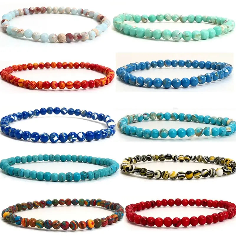 Pulsera Matiz: Cuentas de 4 mm. Diseño y acabado de la pieza mostrada.