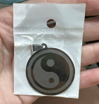 1 peça retro tai chi yin-yang bagua logotipo pingente colar para homens e mulheres casal presente acessório