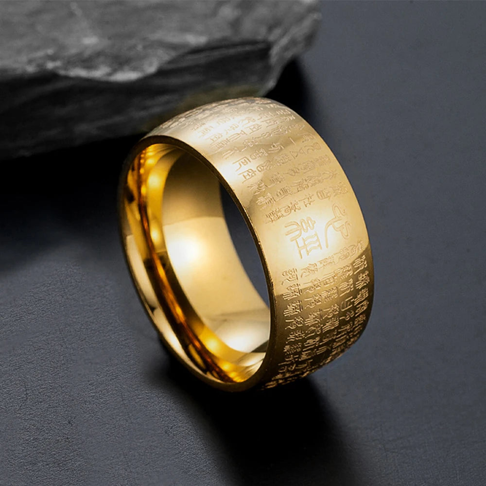 Anillo budista del Sutra del Corazón