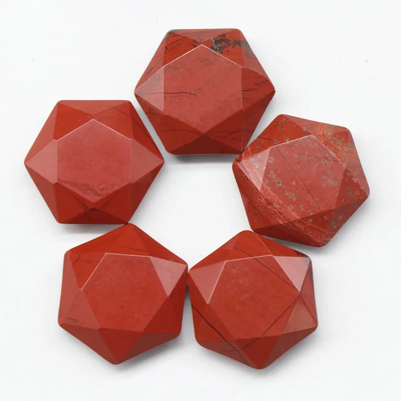 Conjunto de 10 estrellas de piedra tallada