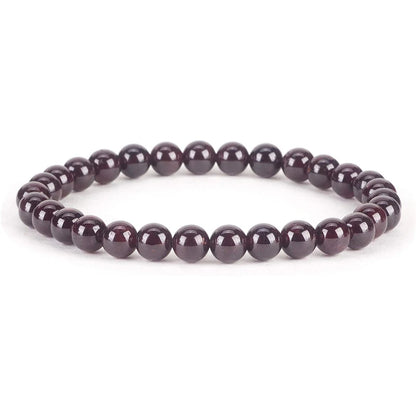 Pulseira de contas de pedra natural, com ametista, olho de tigre, cristal de quartzo e ágata, pulseiras de contas de pedras preciosas, joias para mulheres, para reiki e cura, presente para casais.
