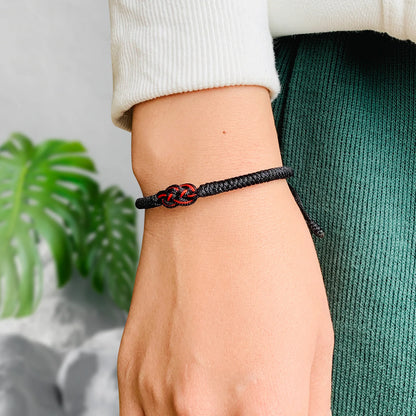 Pulsera Nudo Vajra · Ajustable