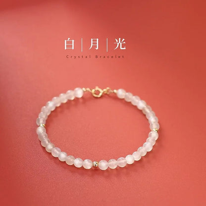 Pulsera blanca de piedra lunar