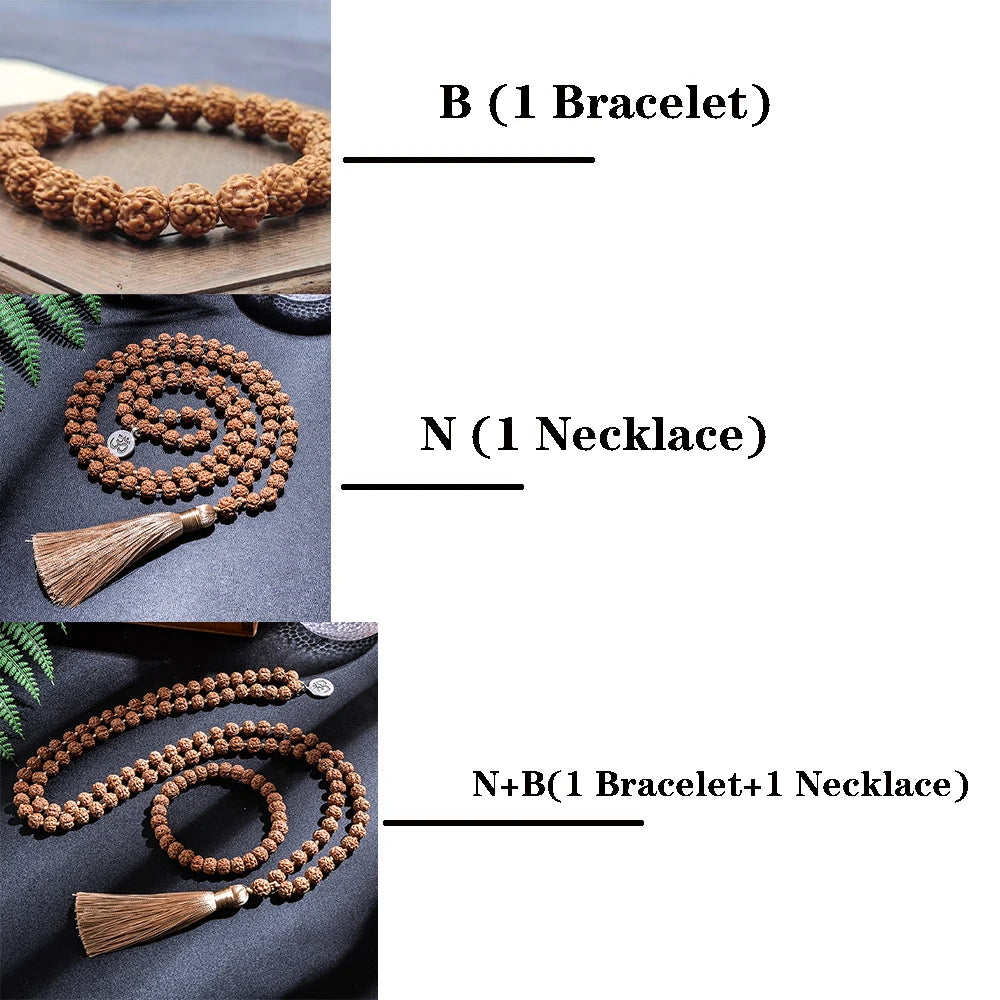 Japamala Rudraksha · 108 Cuentas