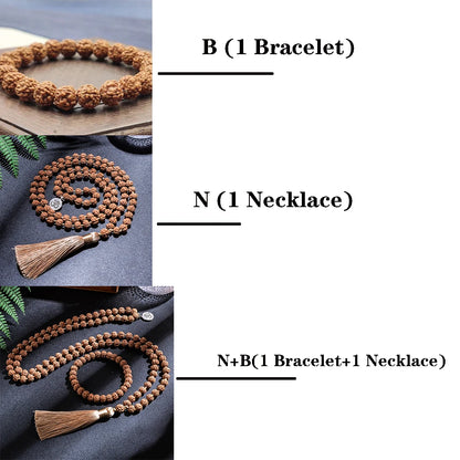Japamala Rudraksha · 108 Cuentas