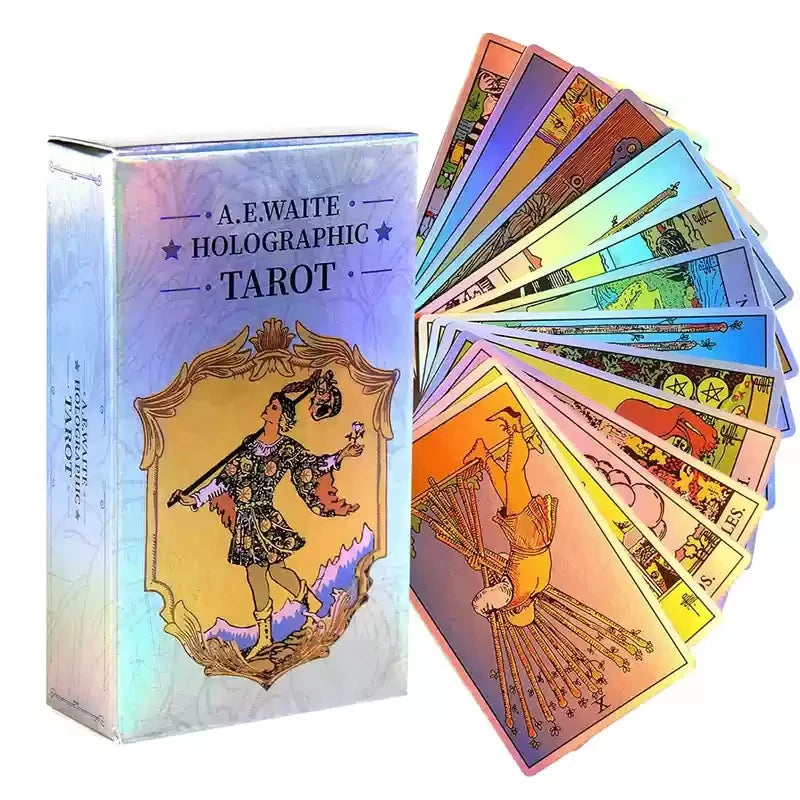 Tarot Iris: Efecto Holográfico. Diseño y acabado de la pieza mostrada.