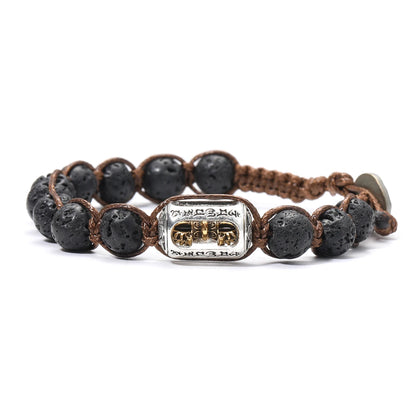 Pulsera Centro · Cuentas y Detalle Metálico