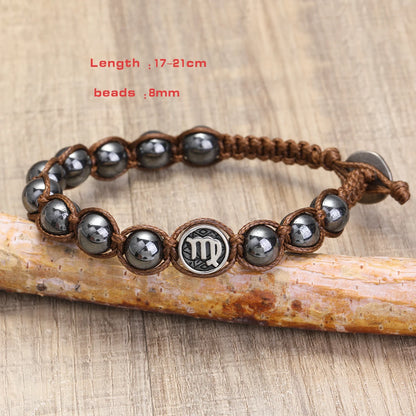 Pulsera Sideral · Signos y Hematita