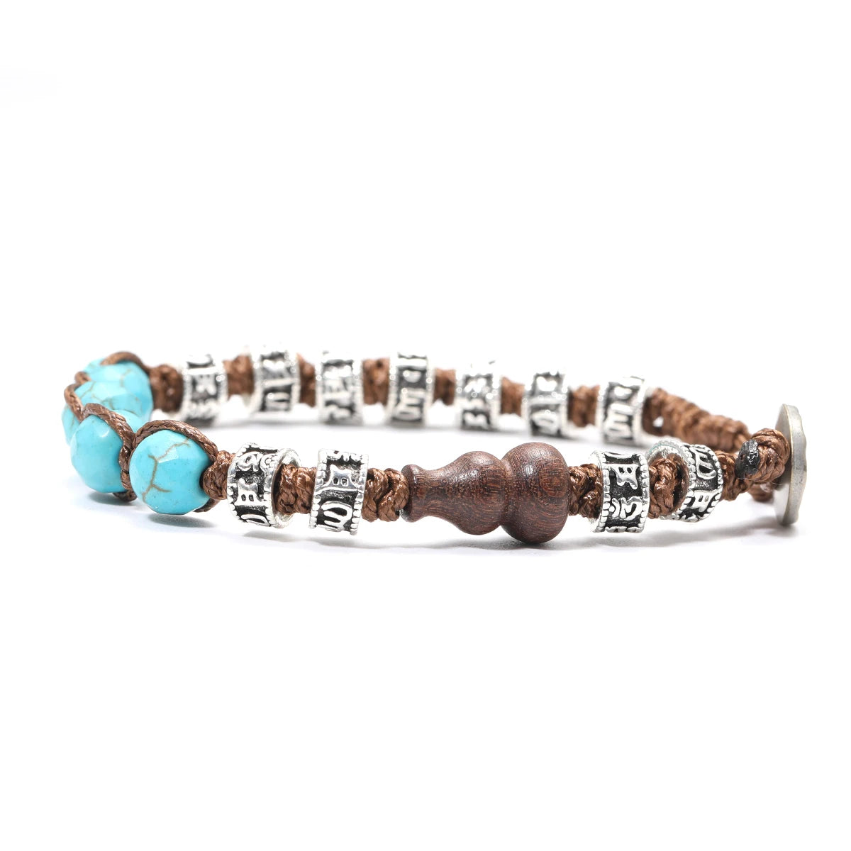 Pulsera Calabaza Ancestral · Cuentas Grabadas