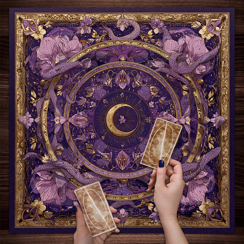 Mantel Santuario Violeta · Motivos Místicos