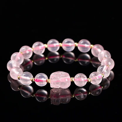 Pulsera Pixiu de amatista y piedra lunar
