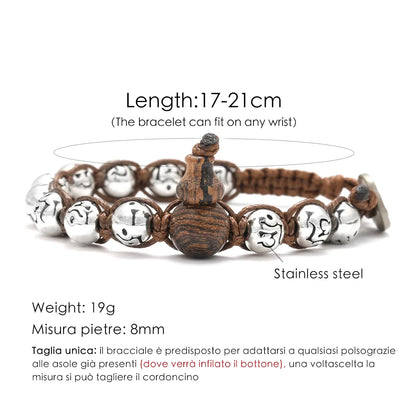 Pulsera Calabaza · Cuentas y Símbolos