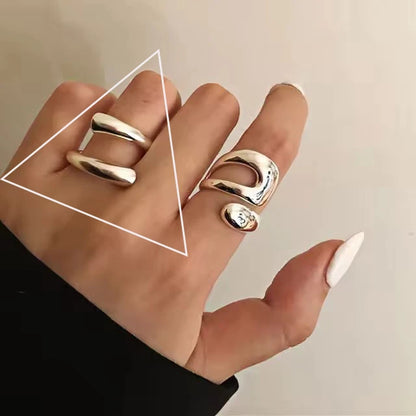 Anillo minimalista de piedra lunar