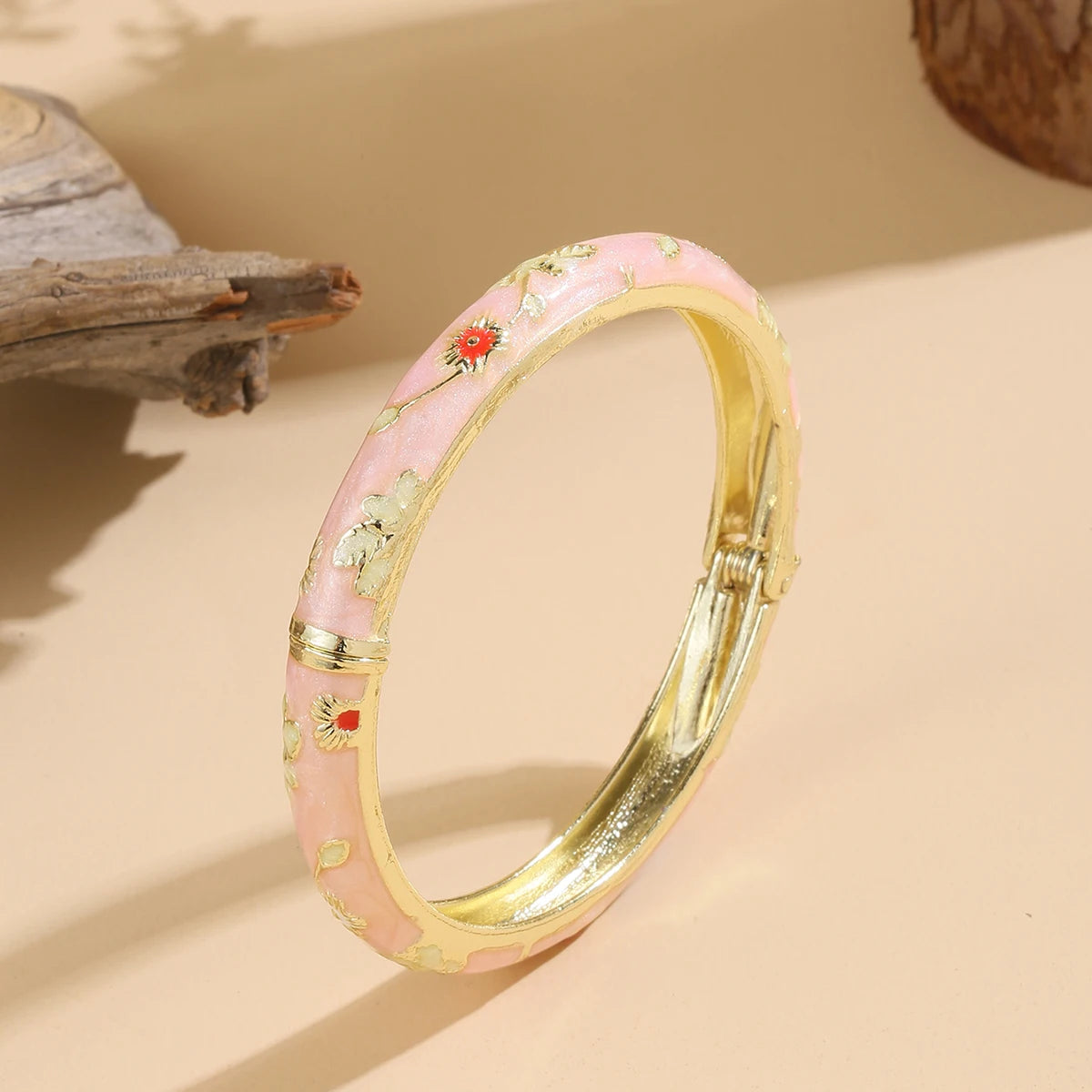 Brazalete Jardín · Estilo Cloisonné