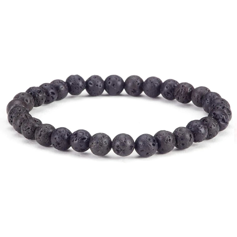 Pulseira de contas de pedra natural, com ametista, olho de tigre, cristal de quartzo e ágata, pulseiras de contas de pedras preciosas, joias para mulheres, para reiki e cura, presente para casais.