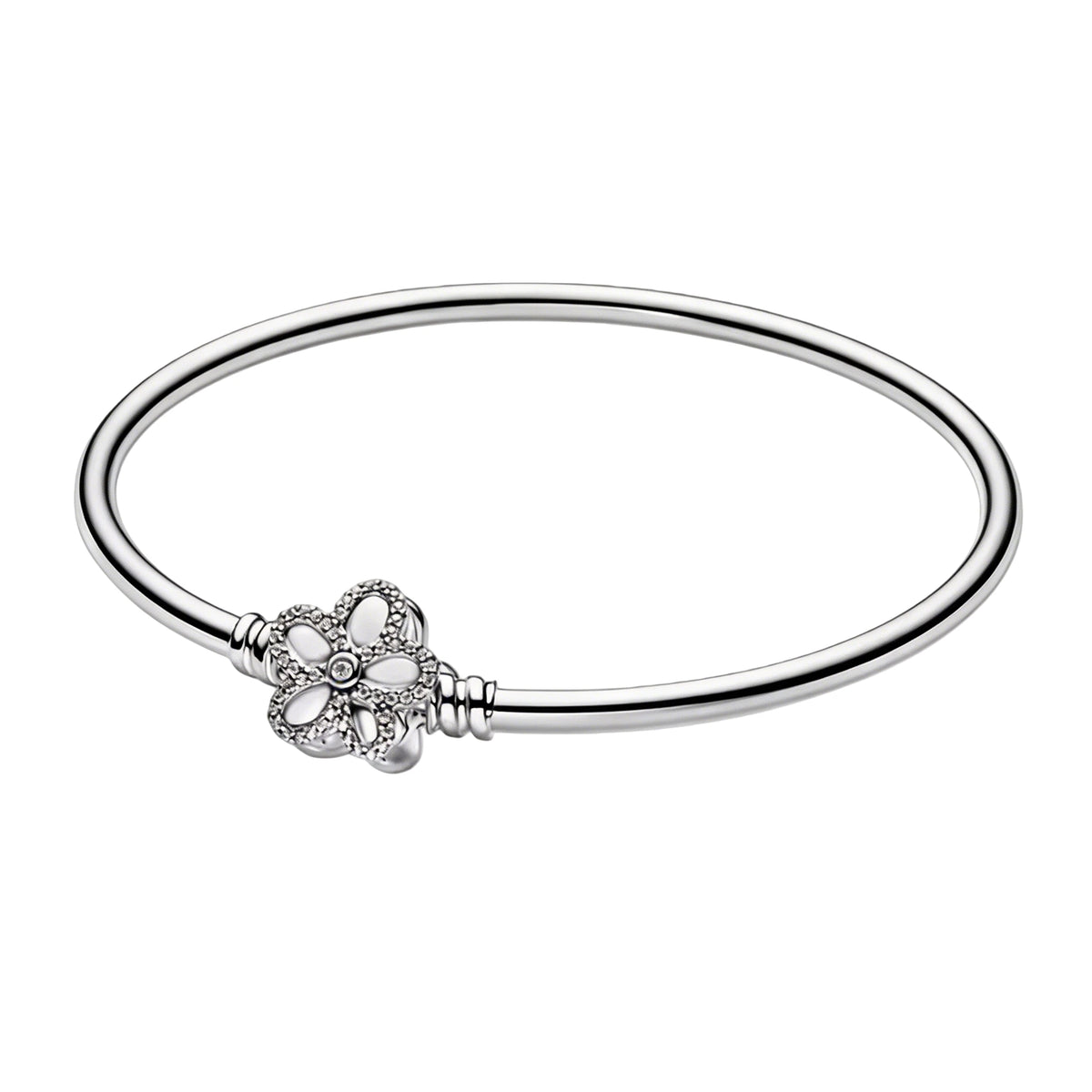 Pulseira de corrente elíptica aberta, trançada, com design de arco-íris, em prata esterlina 925, para mulheres, ideal para festas e casamentos, joia fina.