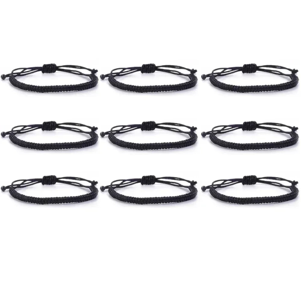 2/12 pçs artesanal turco sorte mau olhado pulseiras para mulheres homens olhos azuis trançado corda vermelha sorte pulseira amizade jóias