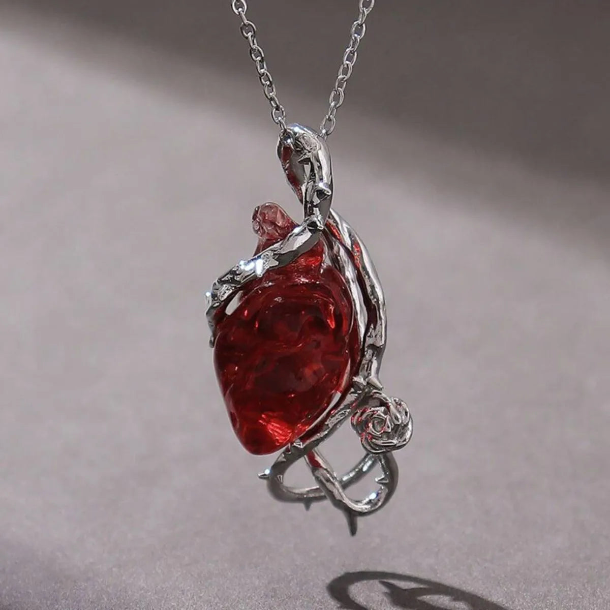 Collar Rosa de Espinas · Corazón