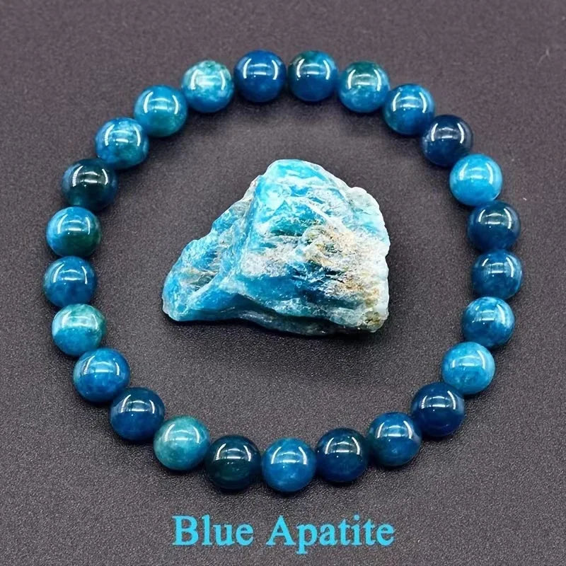Pulsera Mareas: Cuentas de Piedra. Diseño y acabado de la pieza mostrada.