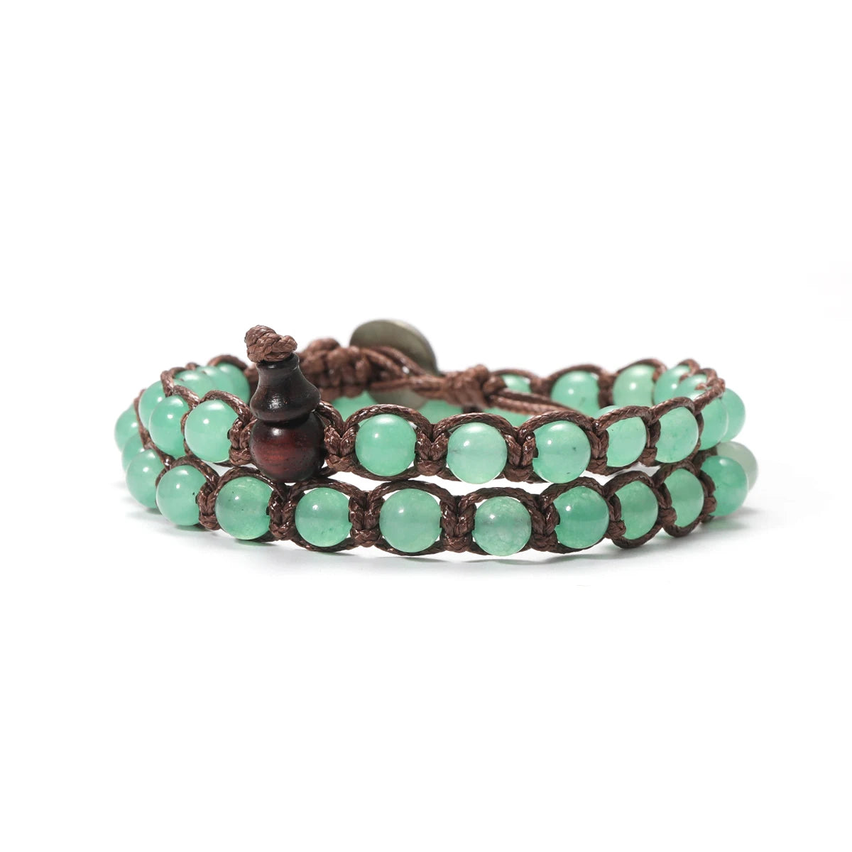 Pulsera Trama Mineral · Cuentas de 6 mm