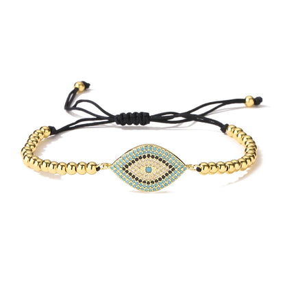 Mafisar 2026 Pulseira Olho Grego Turca Dourada da Moda Ajustável com Zircônias AAA Cravejadas Joia Feminina para Festas e Presentes
